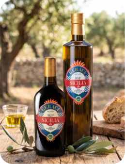 Bottiglie Olio Geraci IGP Sicilia